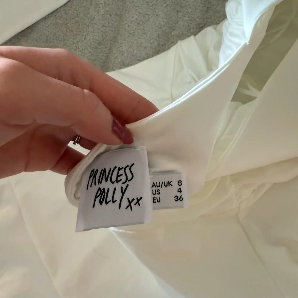 Princess Polly White Long Sleeve Dress - Picture 4 of 6